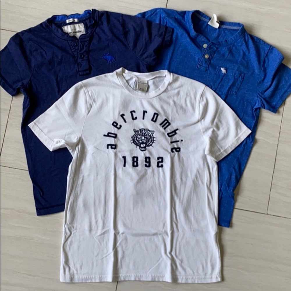 Lot of 3 boys Abercrombie Kids t-shirts